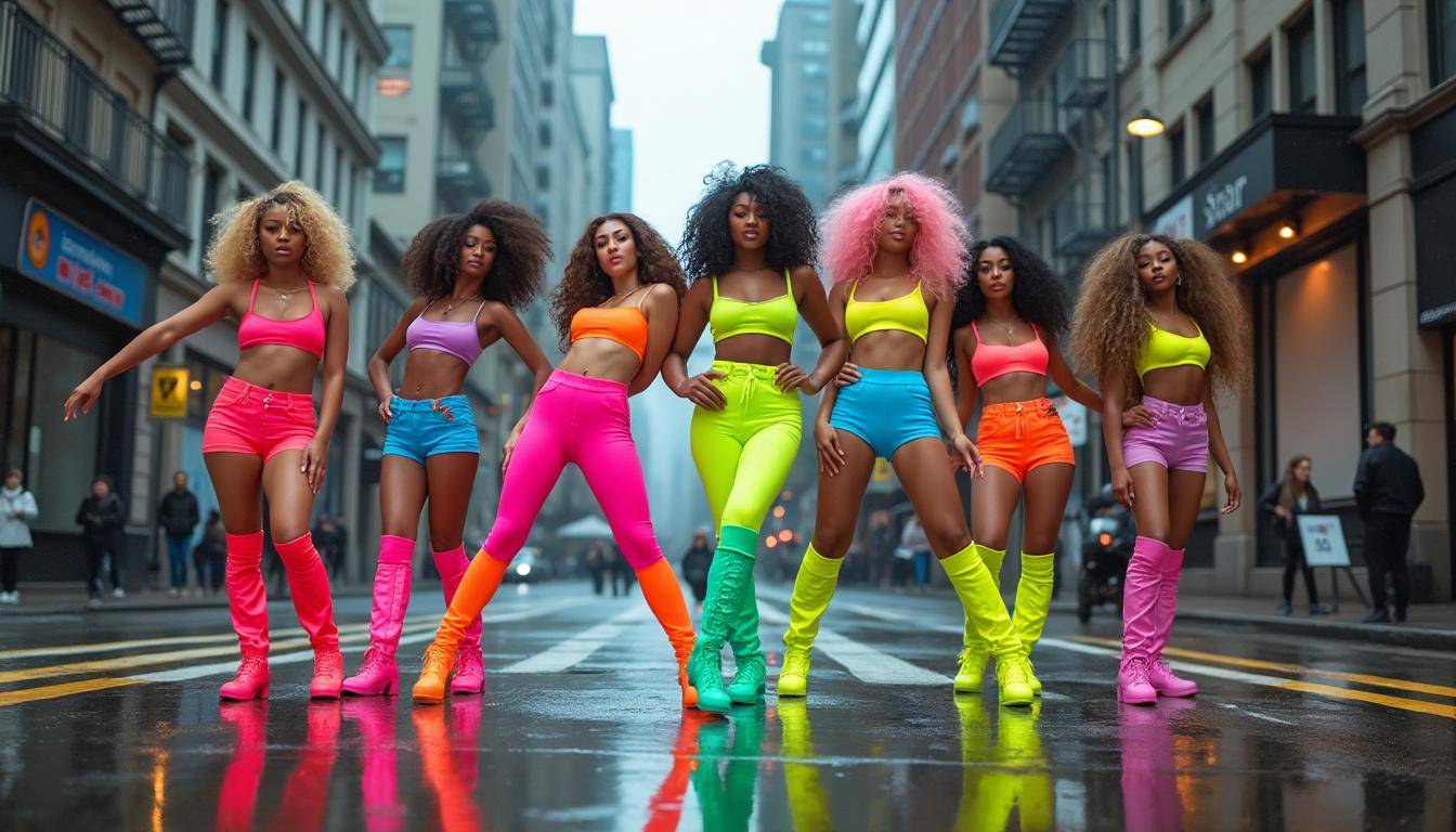 découvrez la mode des années 80 pour femme à travers une sélection de photos emblématiques, alliant couleurs vives et styles audacieux typiques de cette époque.